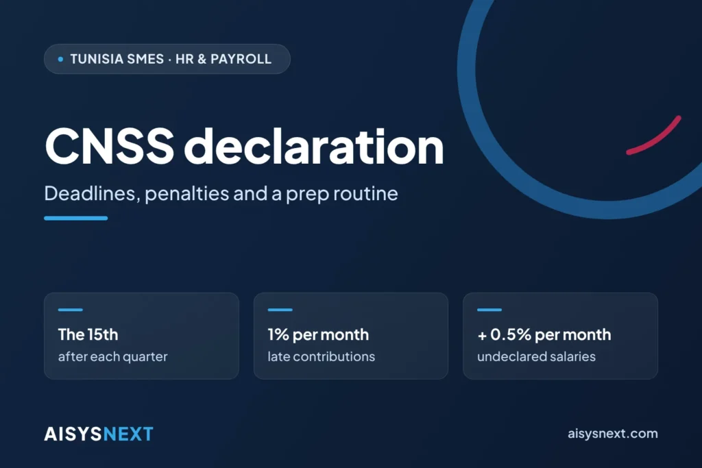 CNSS declaration – Deadlines, penalties and a prep routine
