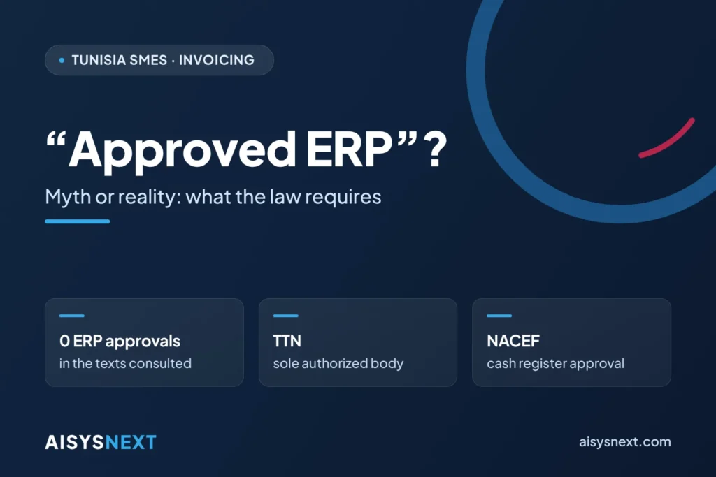 “Approved ERP”? – Myth or reality: what the law requires