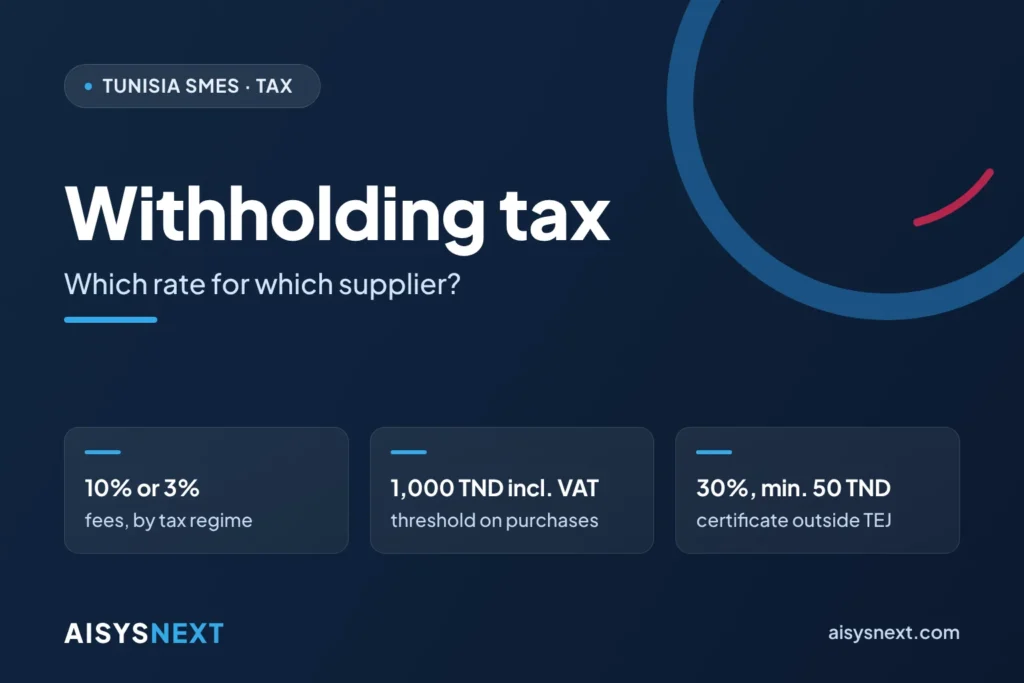 Withholding tax – Which rate for which supplier?