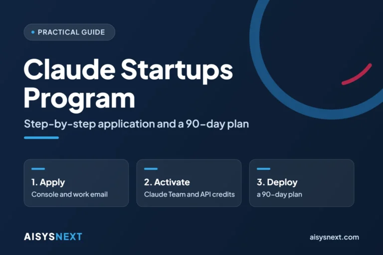 Claude Startups Program guide: apply, activate the benefits and deploy a 90-day plan