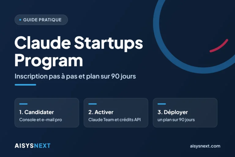 Guide du Claude Startups Program : candidater, activer les avantages et déployer un plan sur 90 jours