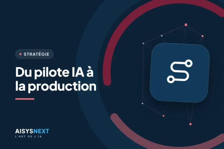 Accueil 103 Illustration d'une feuille de route IA reliant un projet pilote à la mise en production en entreprise