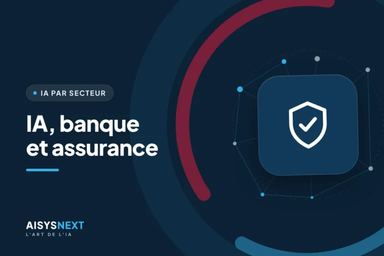 Illustration d'un bouclier pour un article sur l'IA dans la banque et l'assurance : scoring et fraude