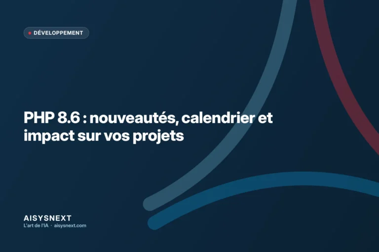 PHP 8.6 : nouveautés, calendrier et impact sur vos projets