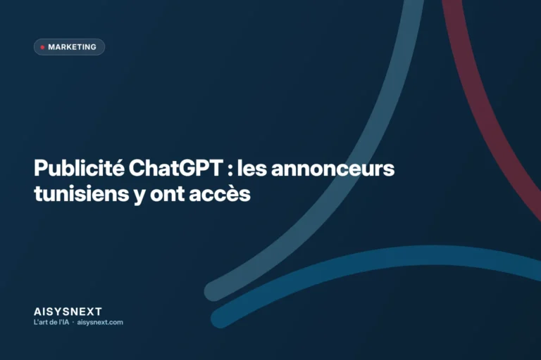 Accueil 103 Publicité ChatGPT : les annonceurs tunisiens y ont accès